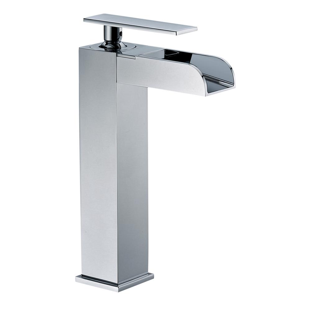 Alfi Polished Chrome Single Hole Tall Waterfall Bathroom Faucet The Sink Boutique
