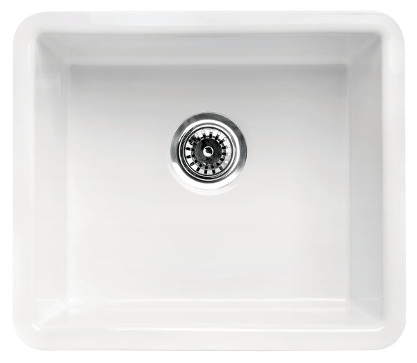 White Fireclay Undermount Kitchen Sink 20 X 17 AB2017 The Sink   Ql2s3ku68um6zjysq3ki Grande 