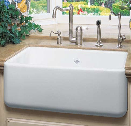 Rohl Shaws 24 Fireclay Single Bowl Farmhouse Apron Kitchen Sink Parchment Rc2418pct