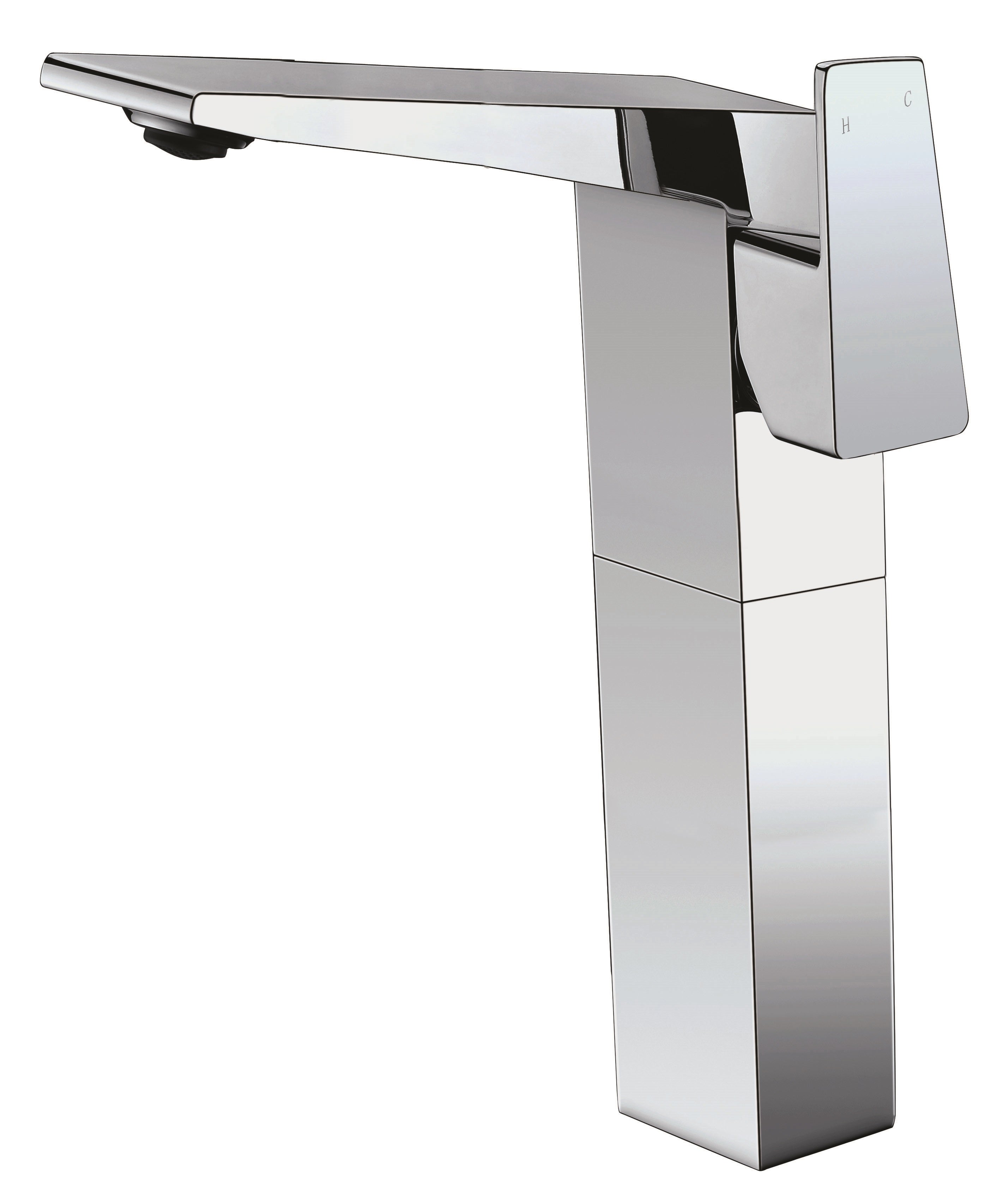 ALFI Polished Chrome Single Hole Tall Bathroom Faucet, AB1475-PC