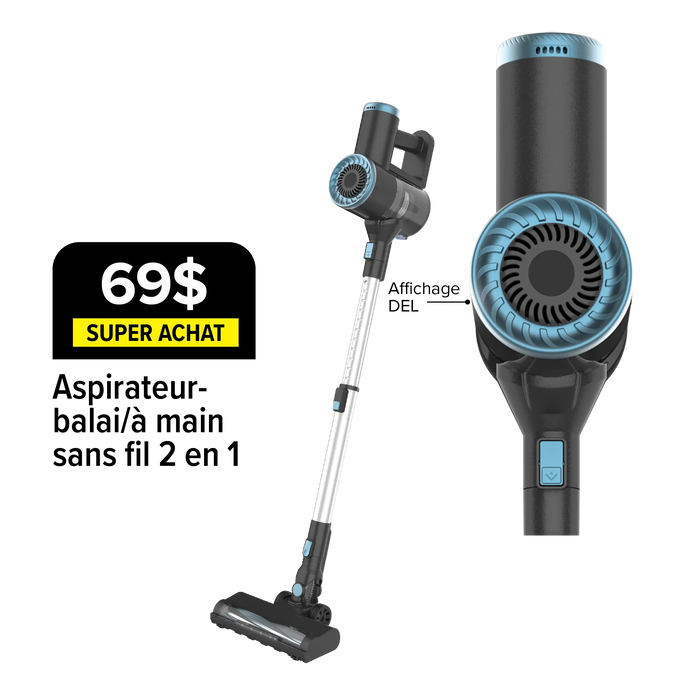 2-in-1 Cordless Hand/Stick Vacuum Cleaner for $79 Save $80 50% Off
