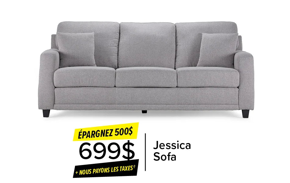 Jessica Sofa Save $500 Plus save the tax. Now $699