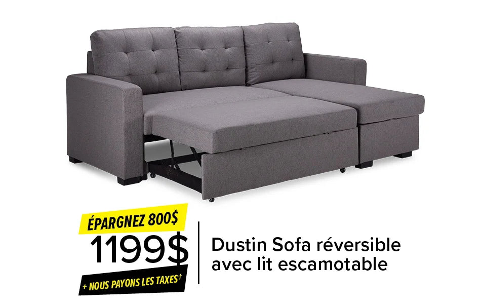 Dustin Reversible Pop-Up Sofa Bed Plus Save The Tax.