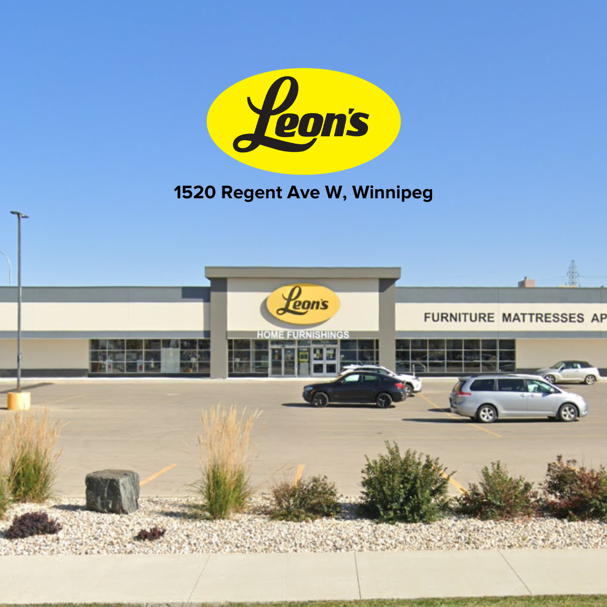 Leon’s furniture: Winnipeg Regent Ave