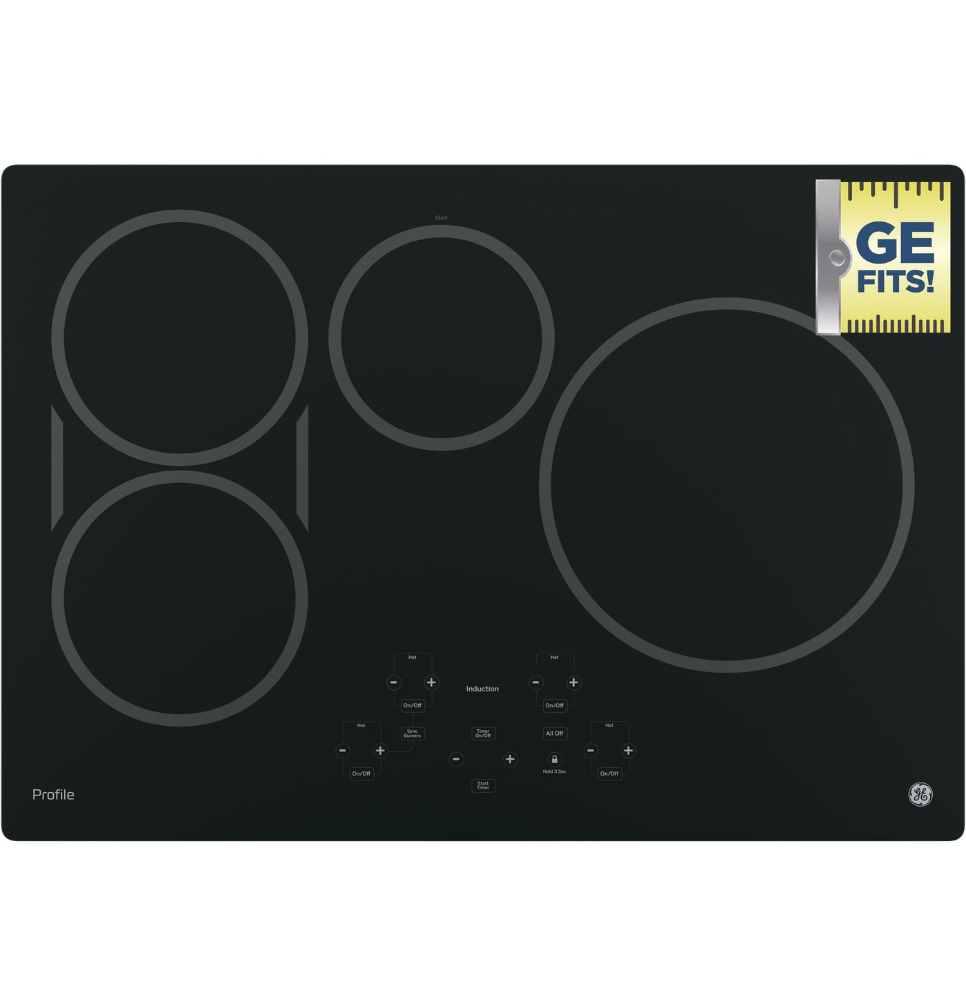 Ge Profile Black 30 Electric Induction Cooktop Php9030djbb Leon S