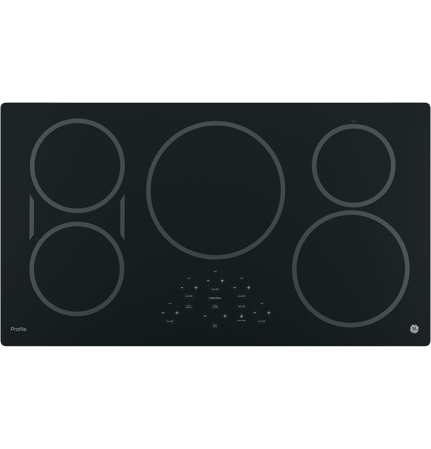 Ge Profile Black 36 Electric Cooktop Php9036djbb Leon S