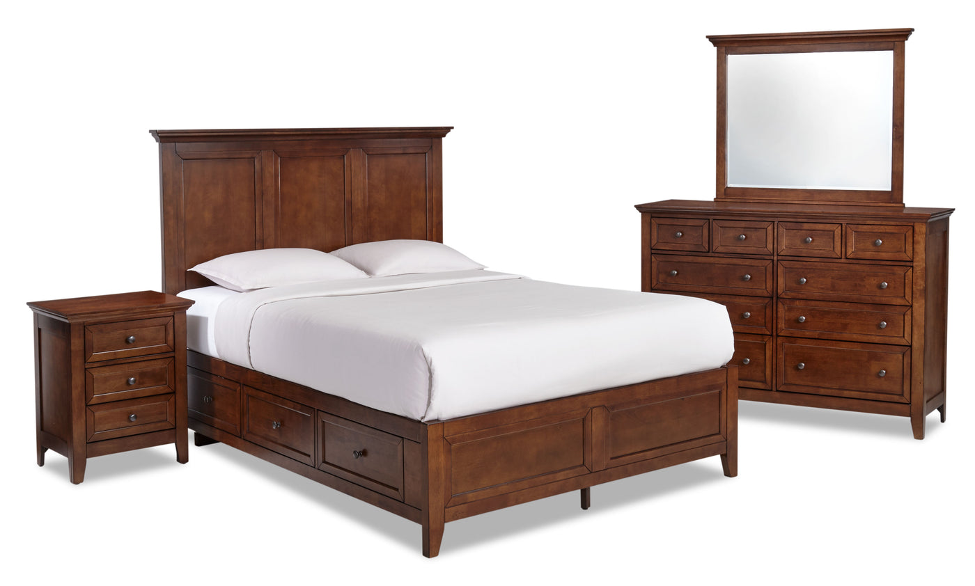 San Mateo 7 Piece Queen Bedroom Set Tuscan Leon S