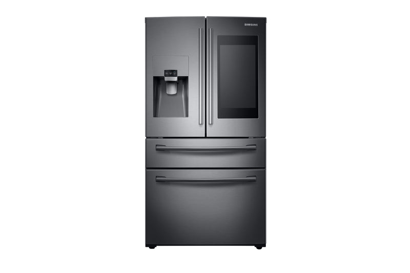 32x68 inch black stainless steel refrigerator