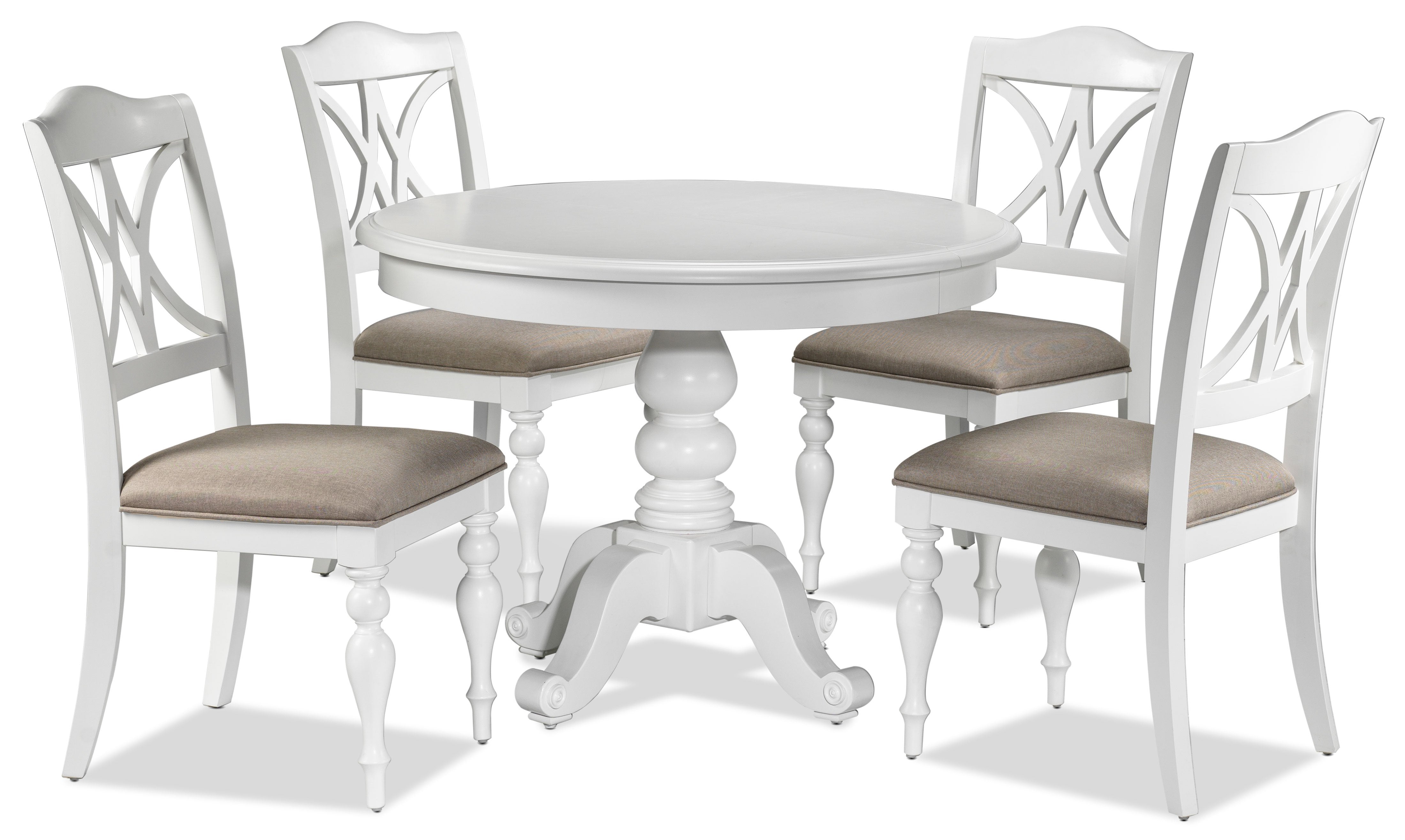 summer 5piece dinette set  oyster white