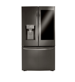 lg matte black stainless steel refrigerator