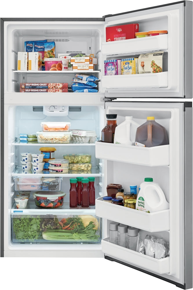 Frigidaire Brushed Steel Top-Freezer Refrigerator (13.9 Cu. Ft ...