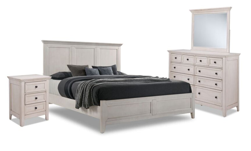 San Mateo 6-Piece King Bedroom Package - Antique White | Leon's