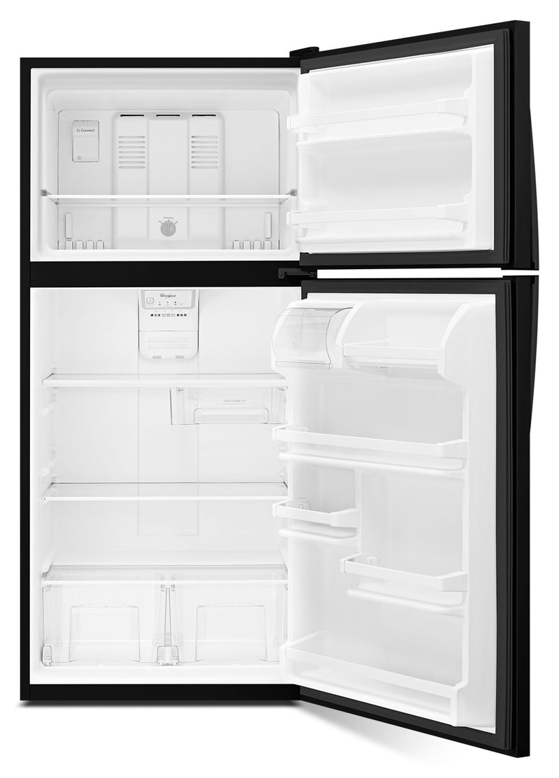 Whirlpool Black Top-Freezer Refrigerator (18.2 Cu. Ft.) - WRT318FZDB ...