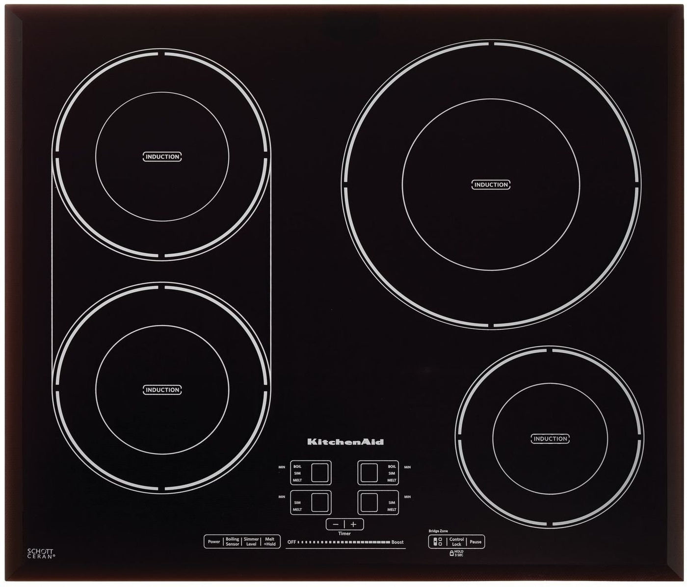 Kitchenaid Black 24 Induction Cooktop Kcig704fbl Leon S