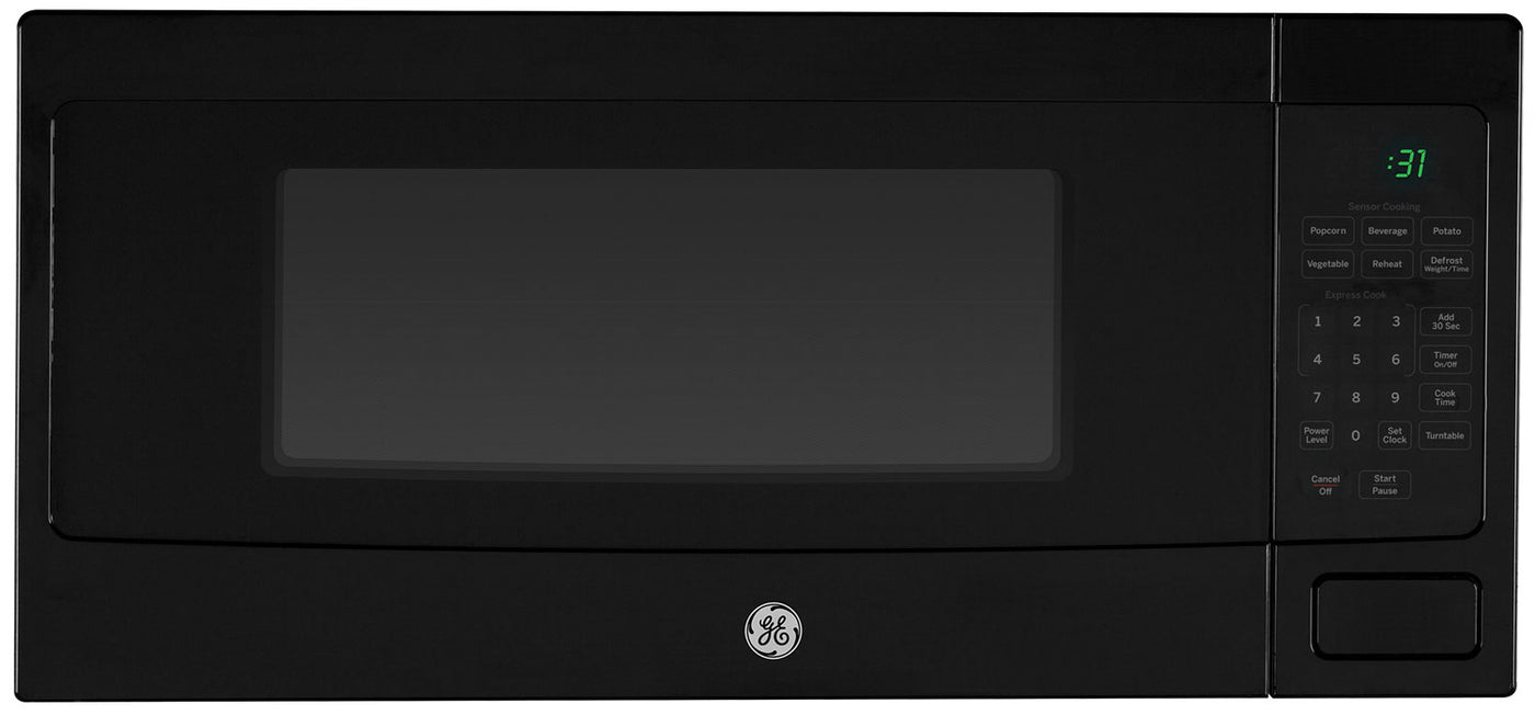 Ge Profile Black Spacemaker Countertop Microwave 1 1 Cu Ft