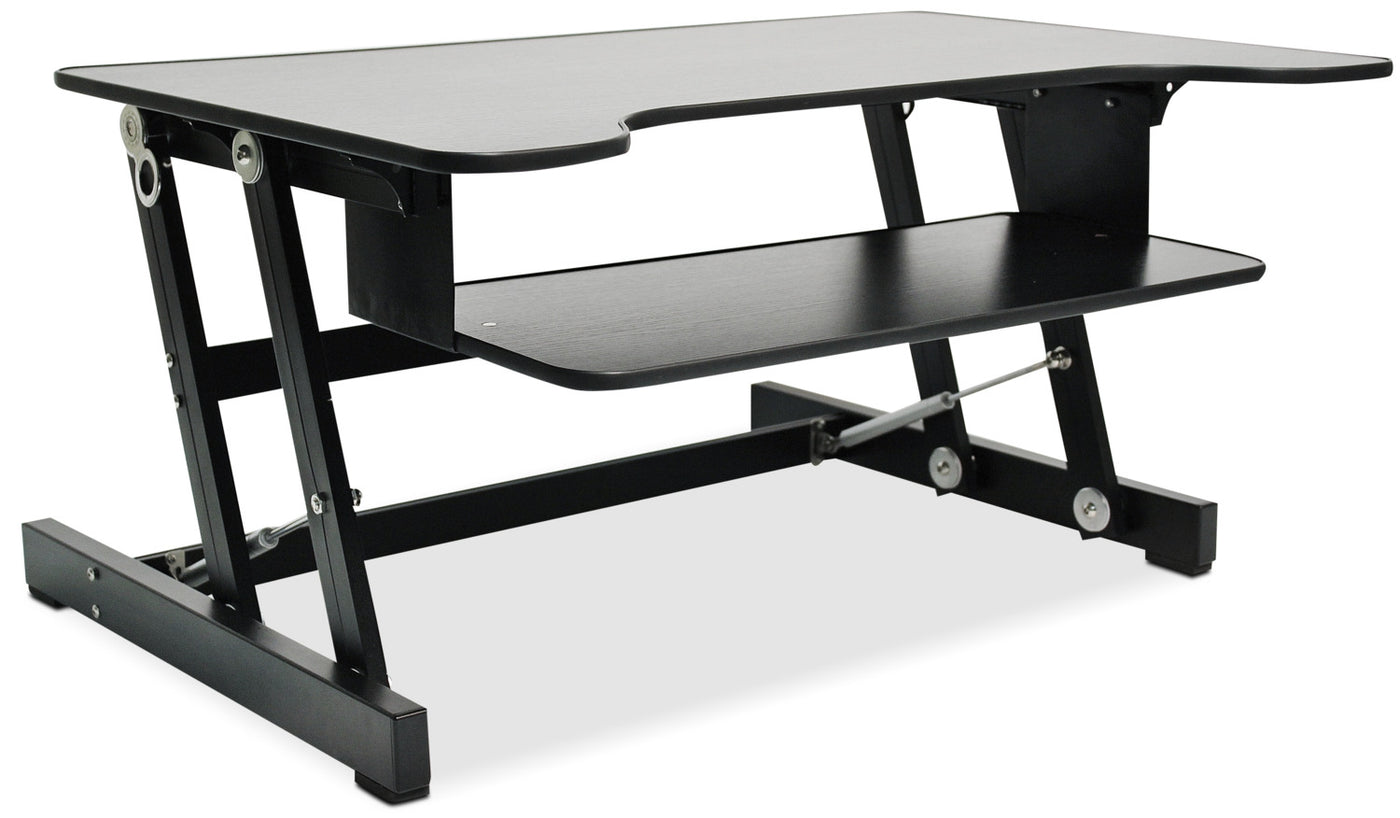 Rocelco Adjustable Desk Riser Black Leon S