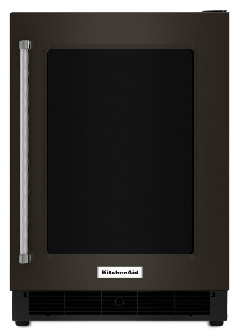 KitchenAid Black Stainless Steel Undercounter Refrigerator (5.1 Cu. Ft ...