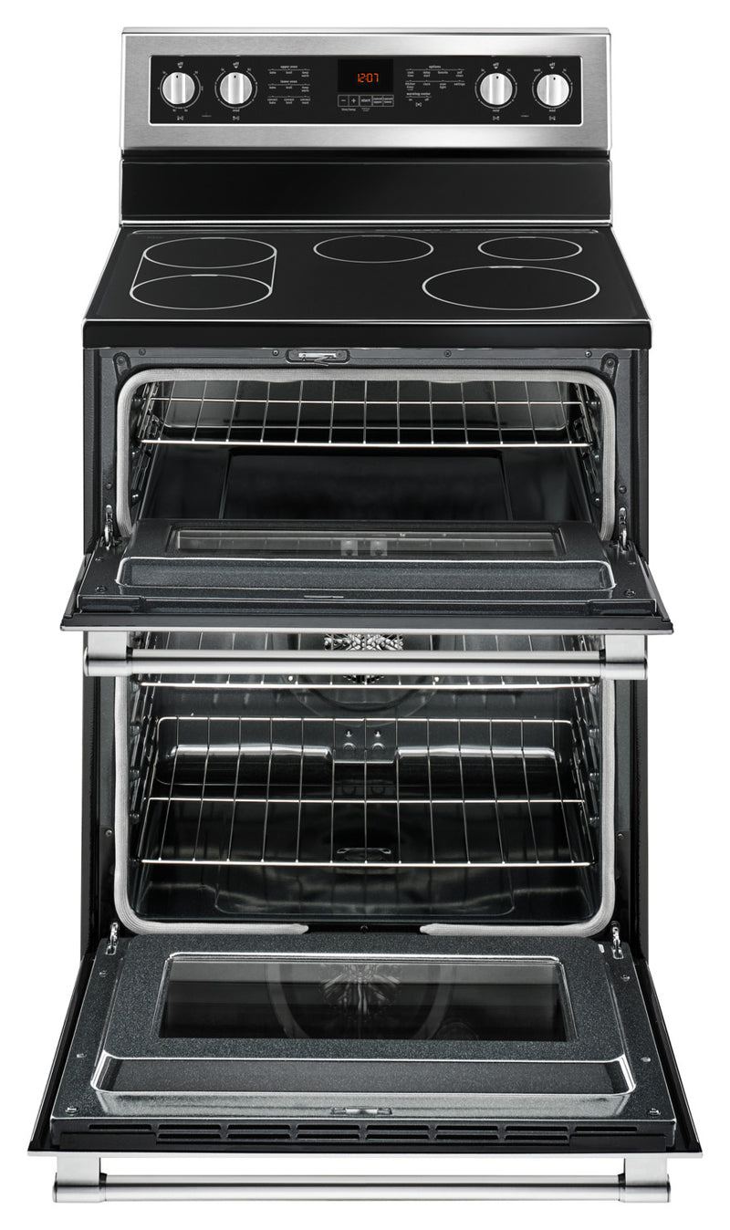 maytag double oven electric range