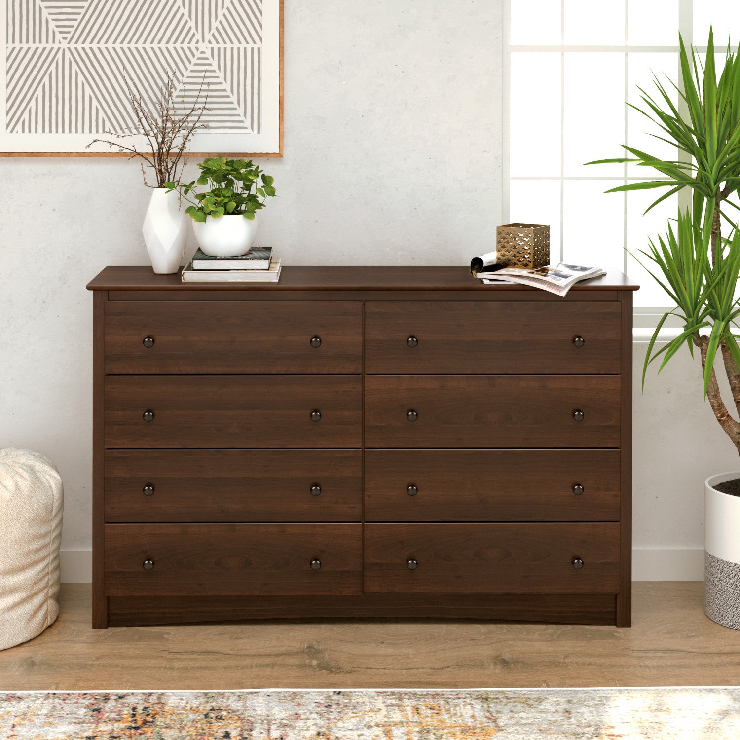 Espresso 8-Drawer Fremont Dresser - Commode Fremont à 8 tiroirs
