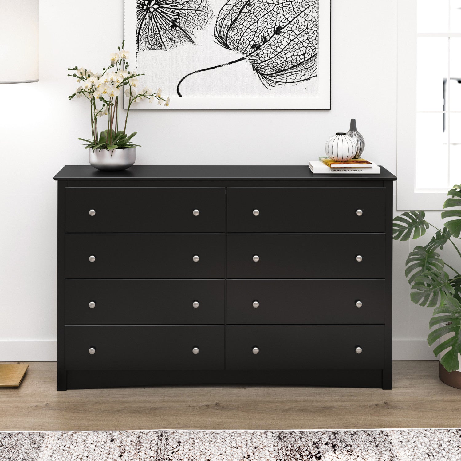 Black Jade 8 - Drawer Dresser