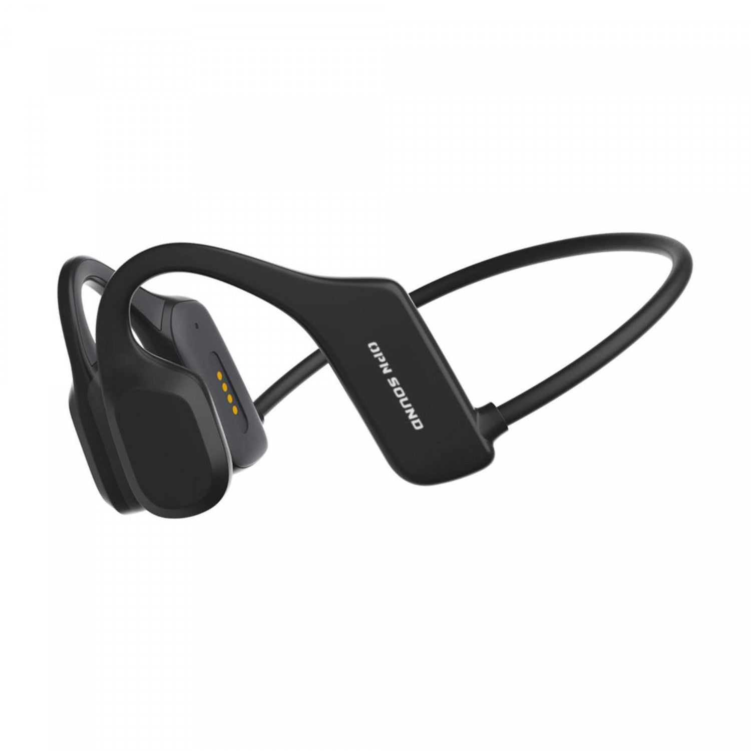 OPN Sound Mezzo Black Neckband Wireless Bluetooth Bone-Conduction Headphones with Built-in Microphone