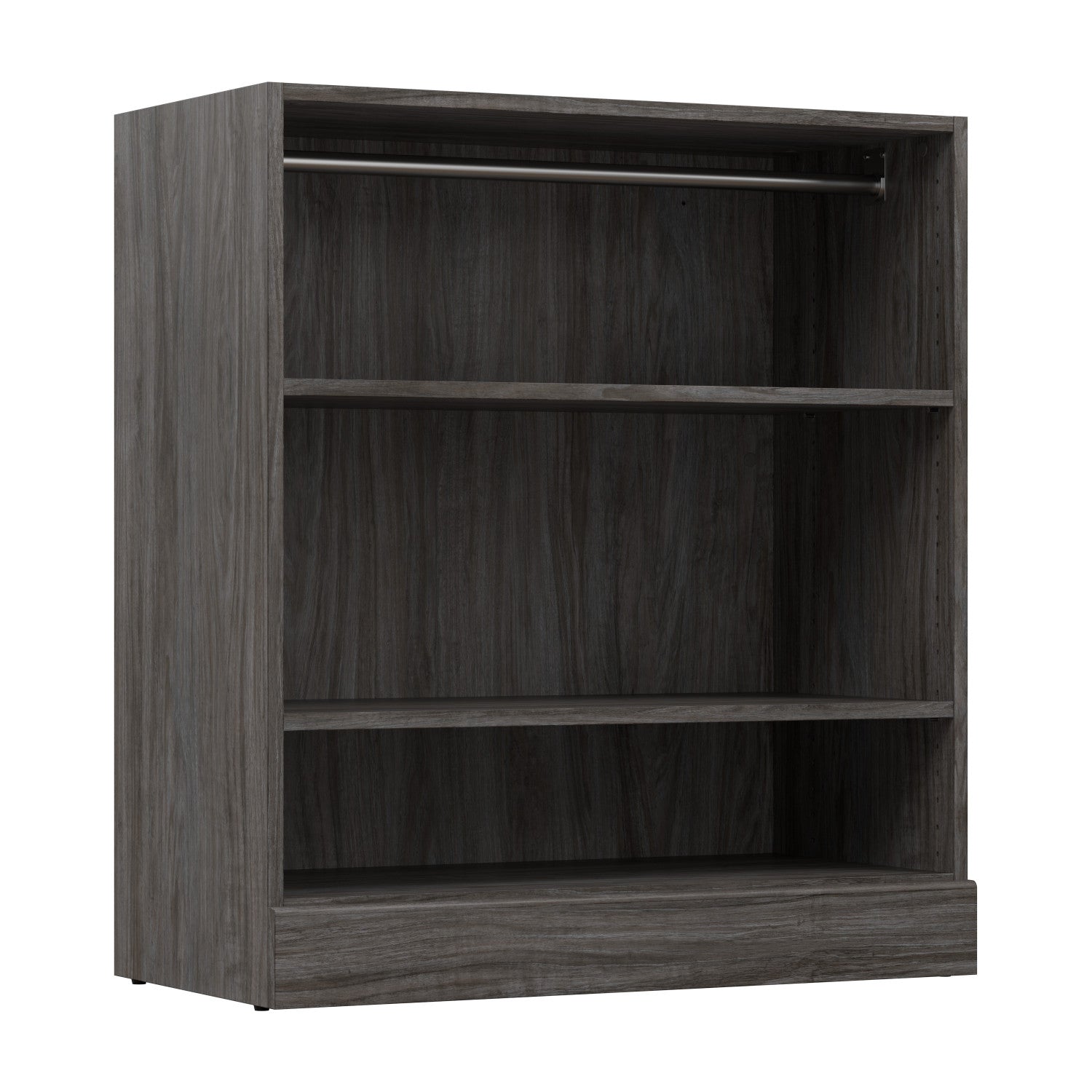 Bestar's 36-inch Small Closet Organizer in Walnut Grey - A Versatile Storage Solution