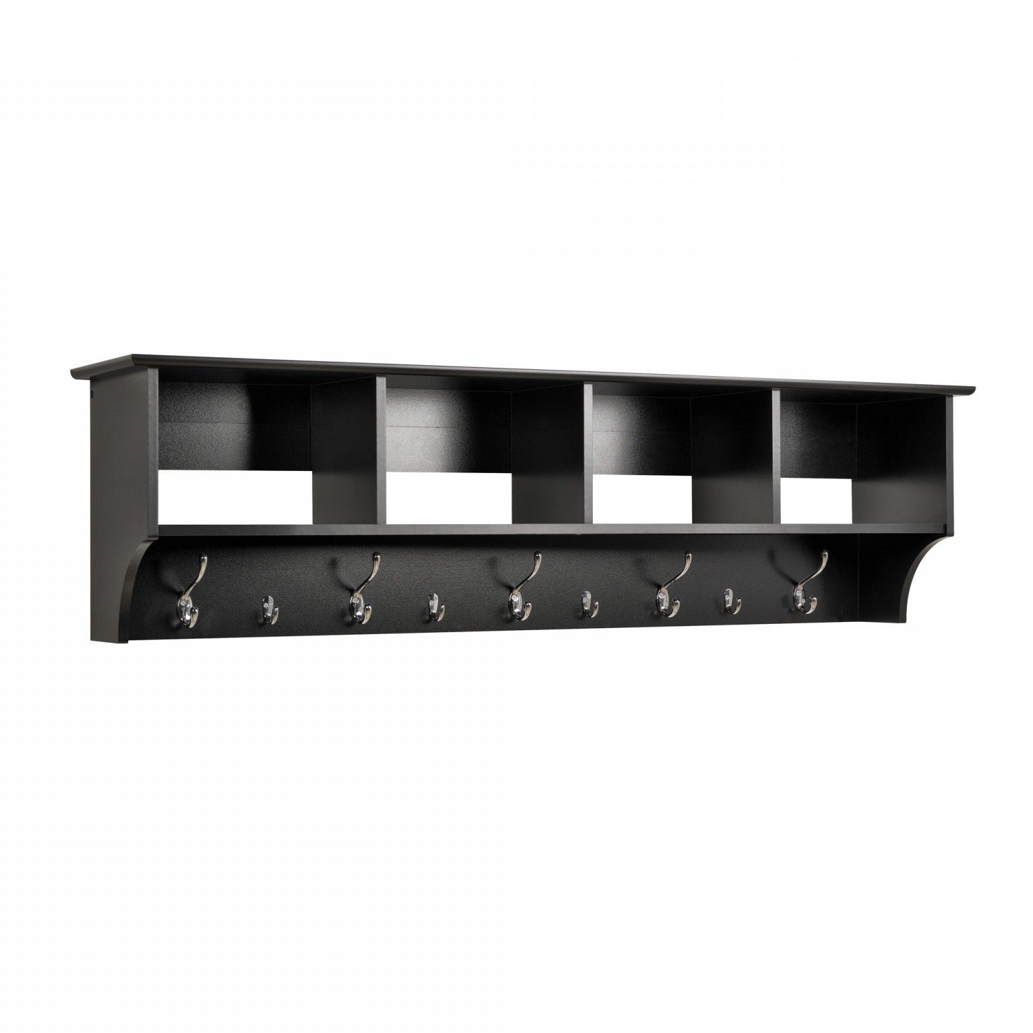 Black Hanging Entryway Shelf - Stylish Tablet for Your Home's Entrance