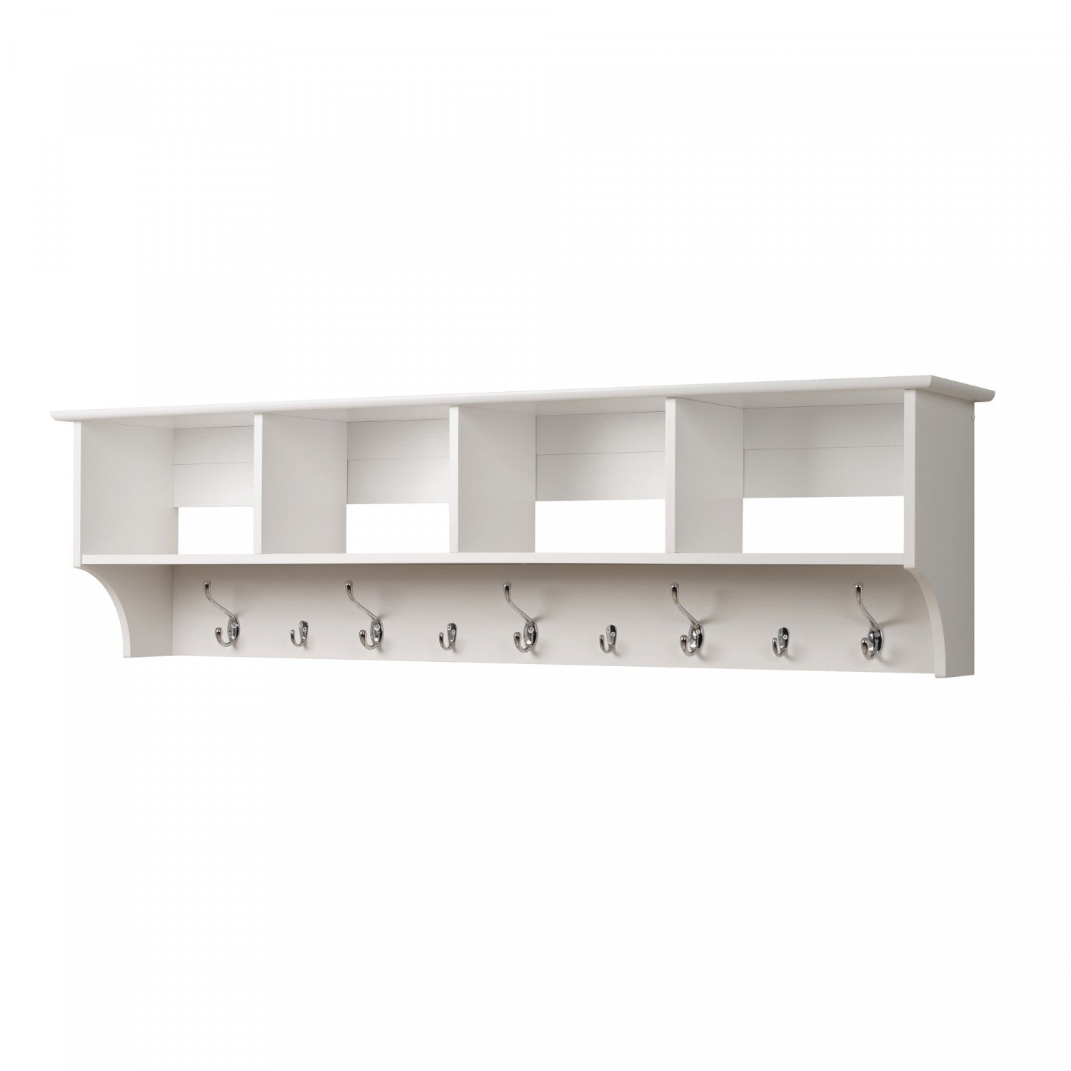 White Hanging Entryway Shelf - A Stylish and Functional Addition to Your Home