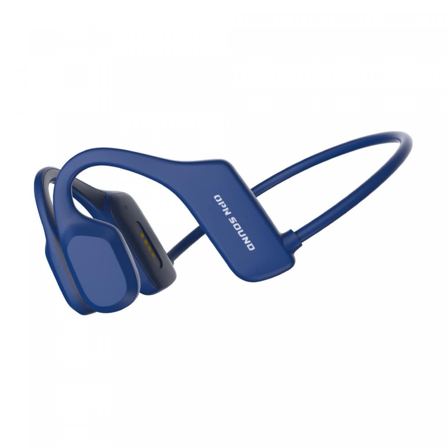 OPN Sound Swym OS3000BU Bluetooth Blue Neckband Bone-Conduction Headphones with Microphone and MP3 Storage