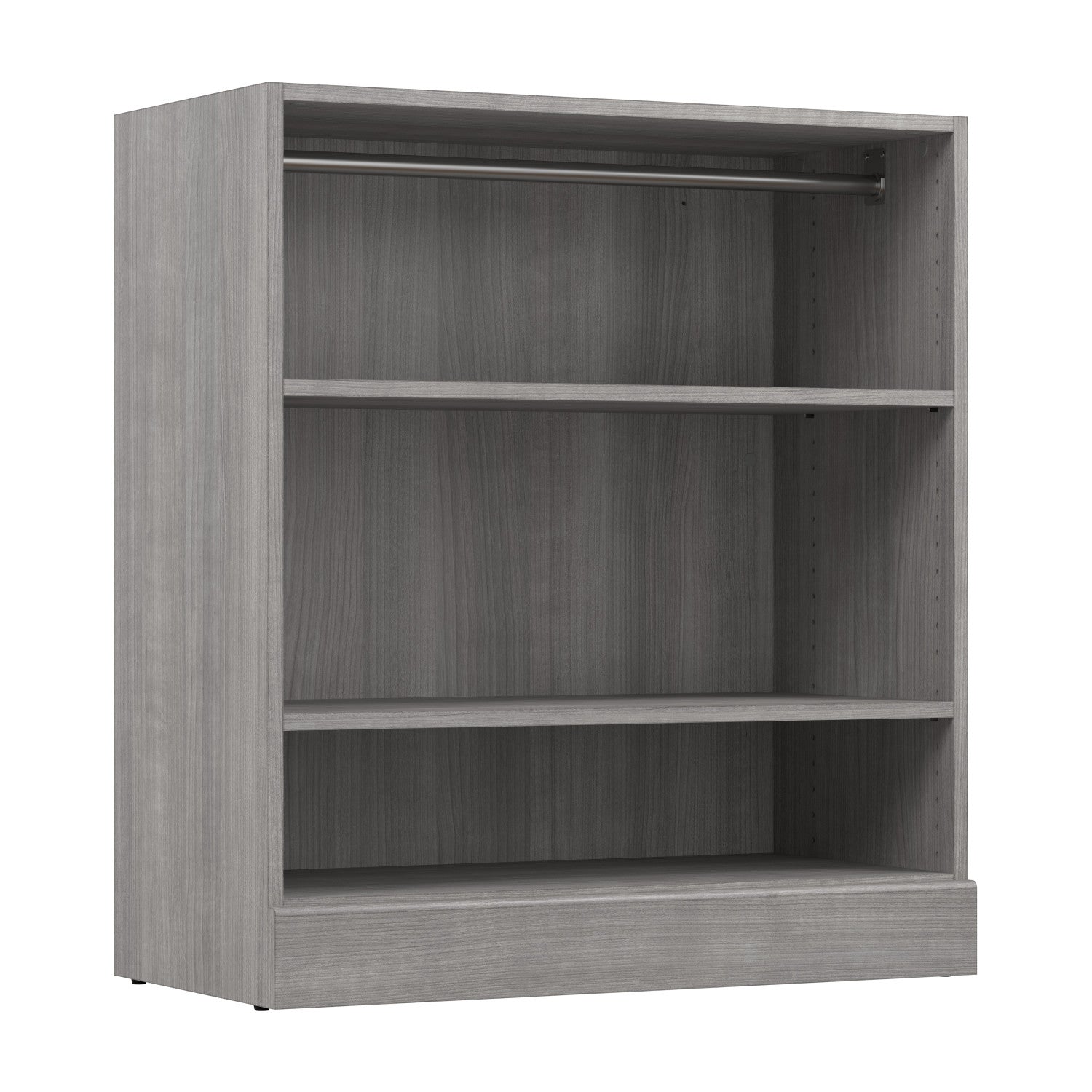 Bestar's 36-Watt Small Closet Organizer in Platinum Grey - A Versatile Storage Solution