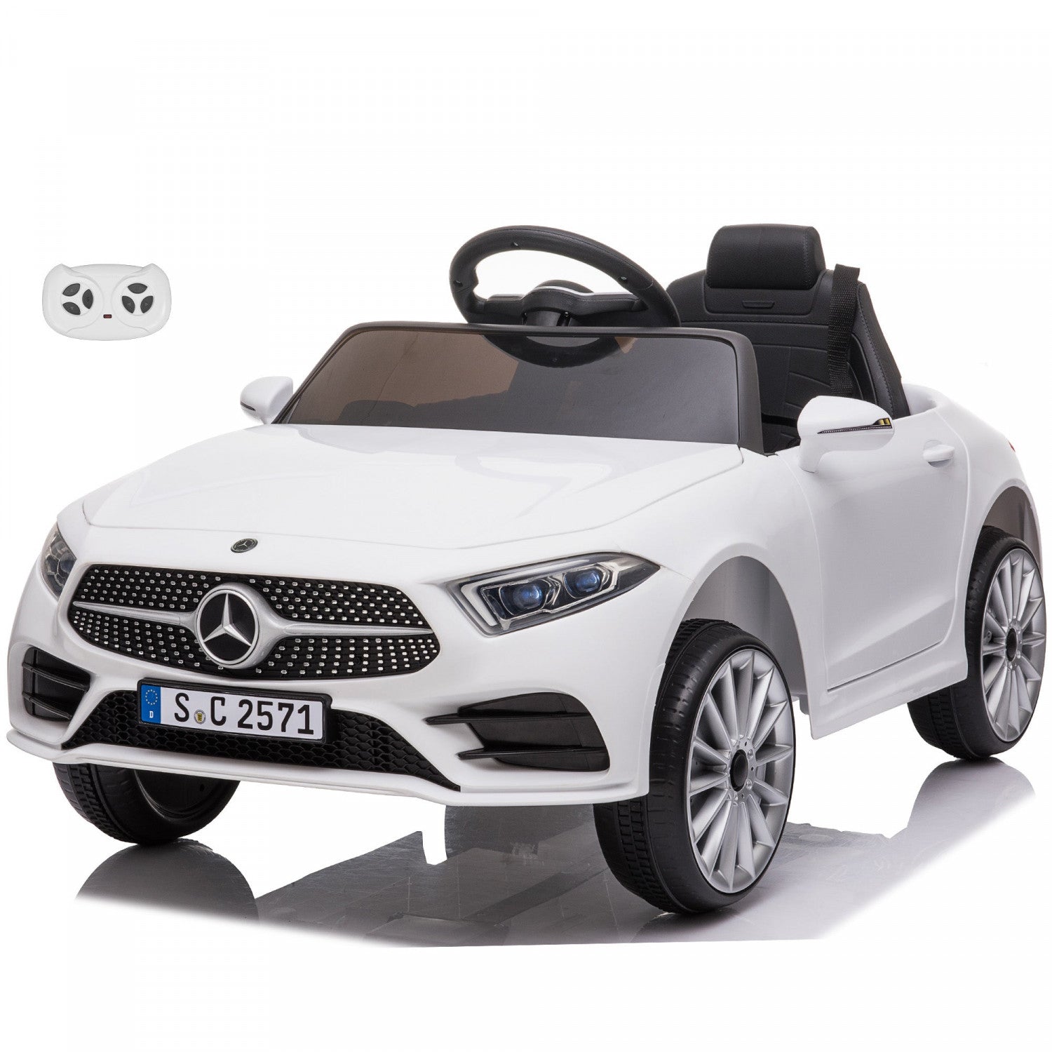 12V Powered Mercedes Benz Cls350 Ride-On Car for Kids with Remote Control, LED Lights, and Music - Ideal for Fun and Adventure