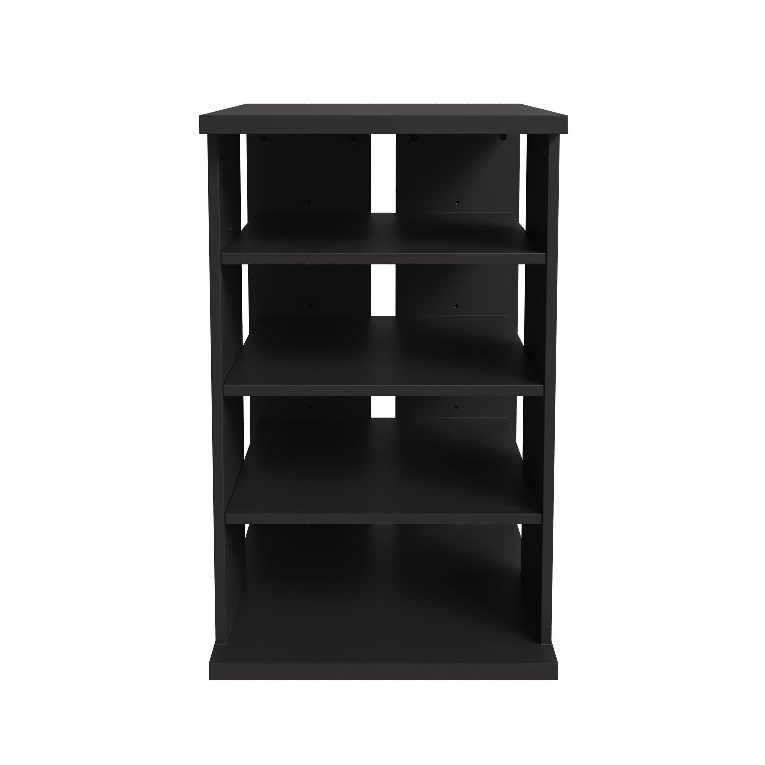 Nordika Jasper 4 - Shelf Black Audio Tower Bookcase