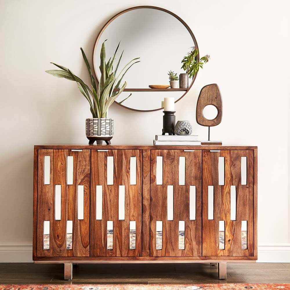 mirrored glass Brownstone server cabinet.