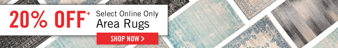 20% off online only area rugs