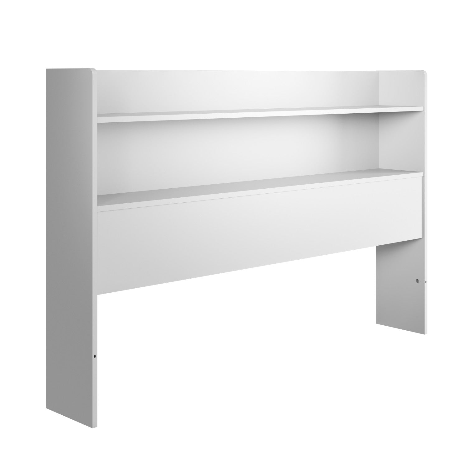 Nordika Hunter Bookcase Queen Headboard in White: A Stylish Bedroom Essential