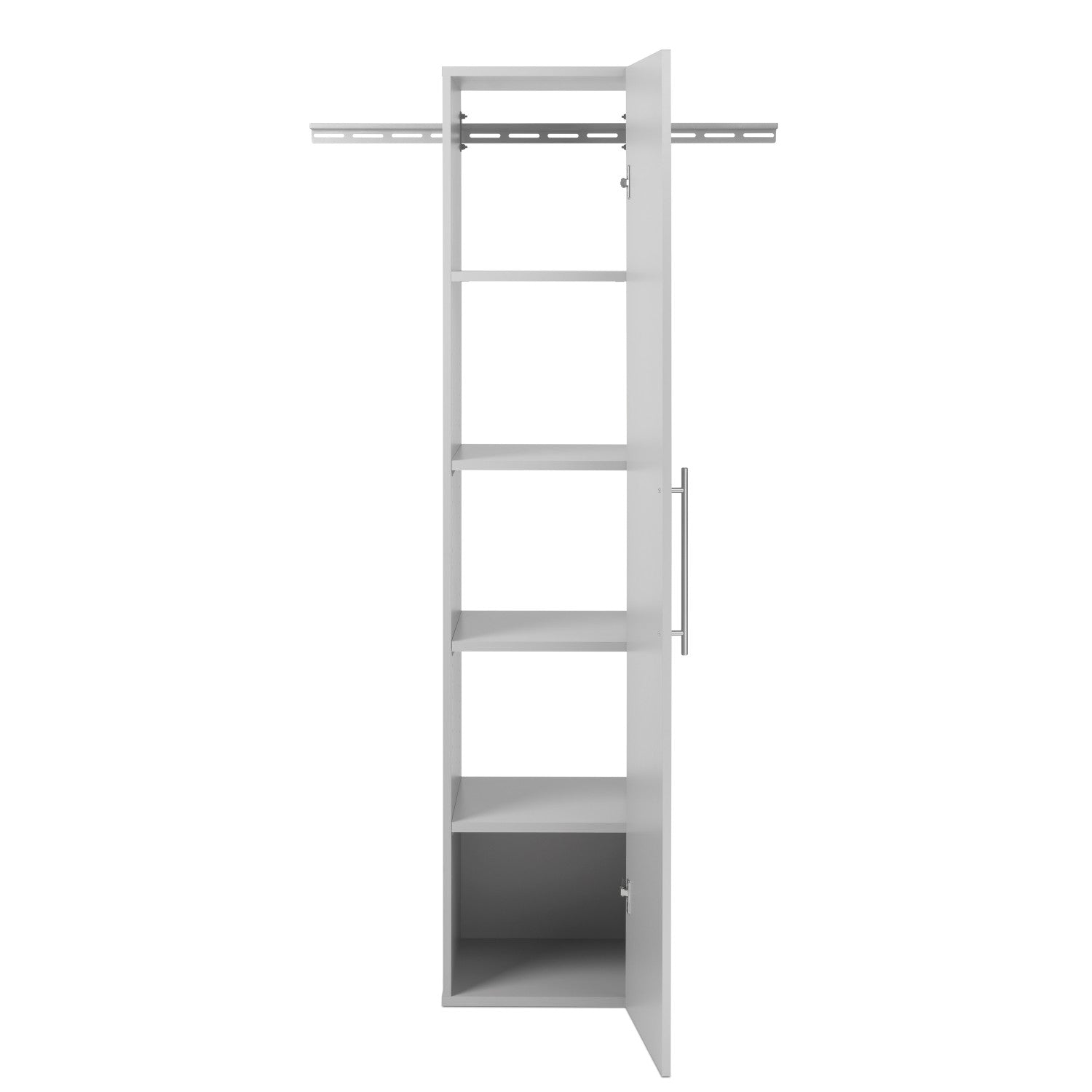 15" Narrow Light Grey Storage Cabinet by Hangups - Ideal for Tight Spaces