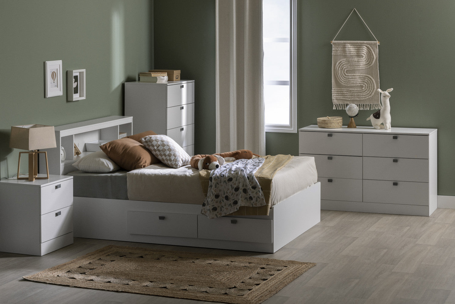 South Shore's Spark 5-Drawer Chest in Stunning Pure White