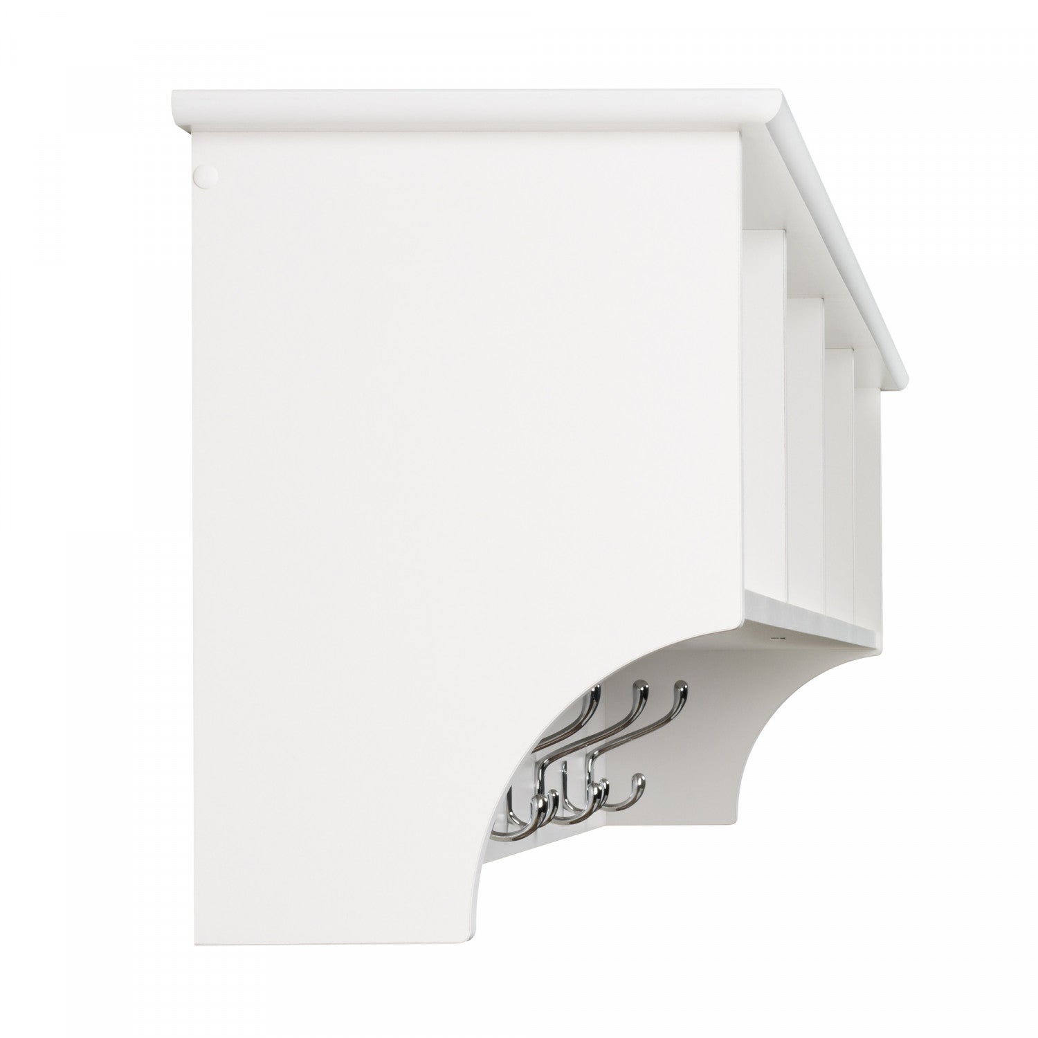 White Hanging Entryway Shelf - A Stylish and Functional Addition to Your Home