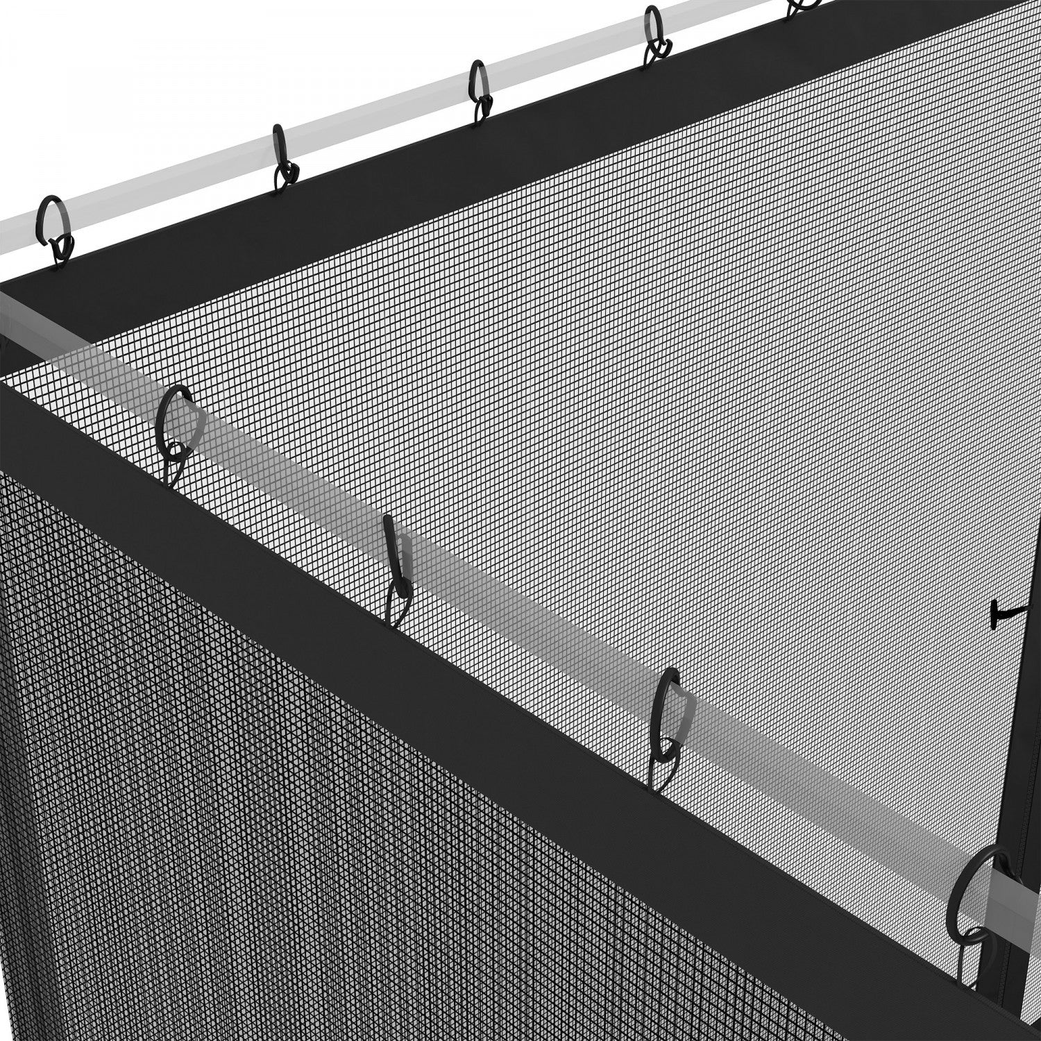 Outsunny 12' X 12' Gazebo Mosquito Netting Screen Wall Replacement
