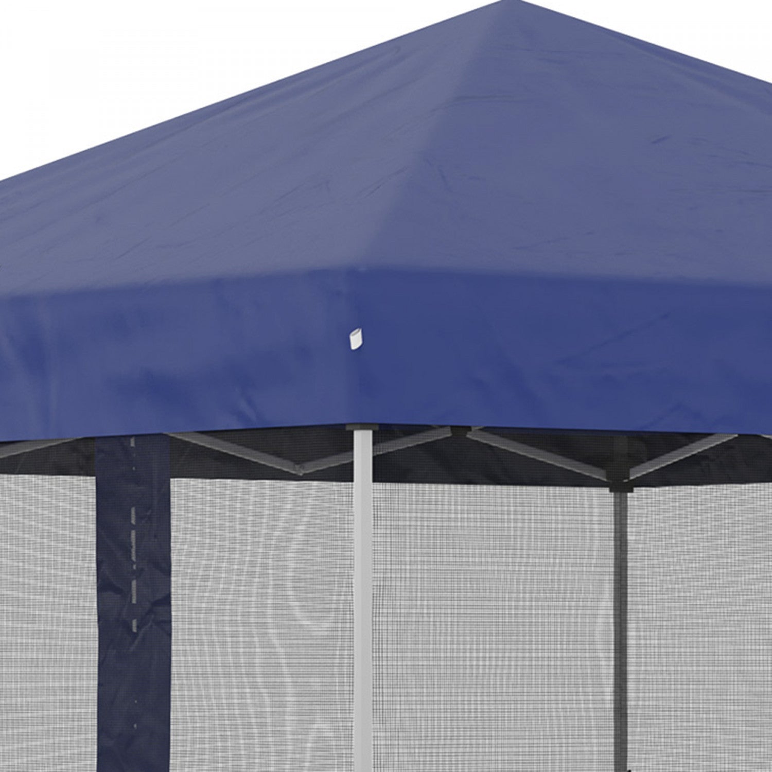 Outsunny 10' X 10' Pop-up Canopy Tent with Mesh Walls for Outdoor Party - Comes with Wheels, Blue