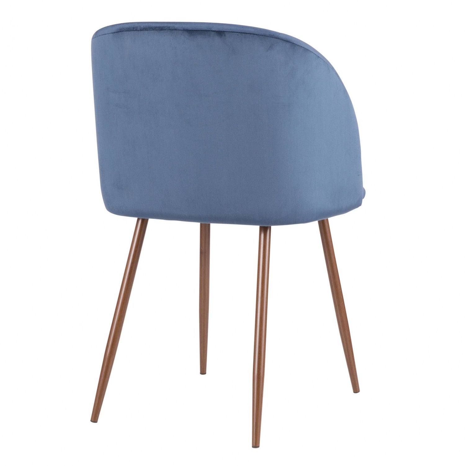 Contemporary LumiSourceFran Blue Velvet Dining Chairs - Set of 2