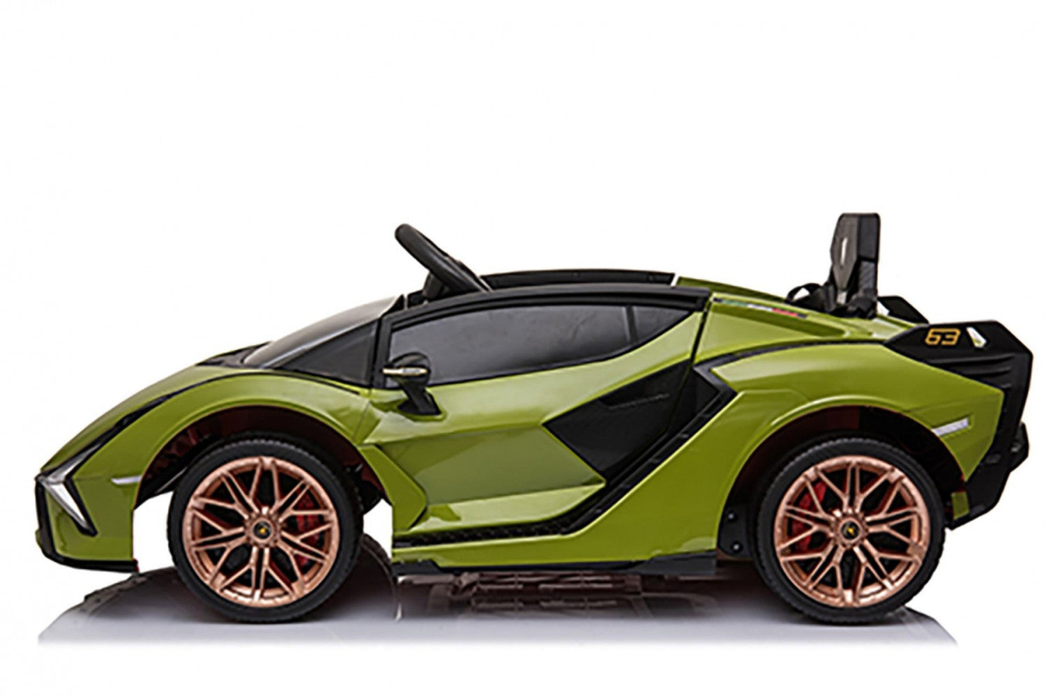 12V Powered Lamborghini Sian Fkp 37 Ride-On Car for Kids with Scissor Doors and Remote Control - Licensed