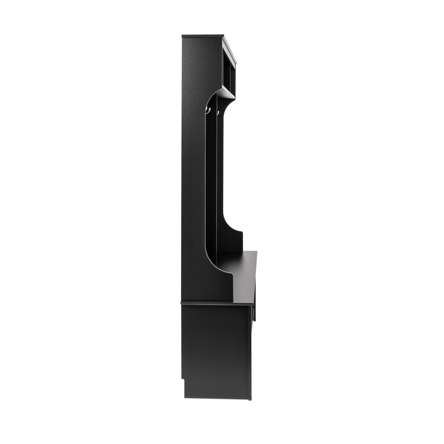 Black Hall Tree with 24 Shoe Cubbies - A Practical and Stylish Storage Solution