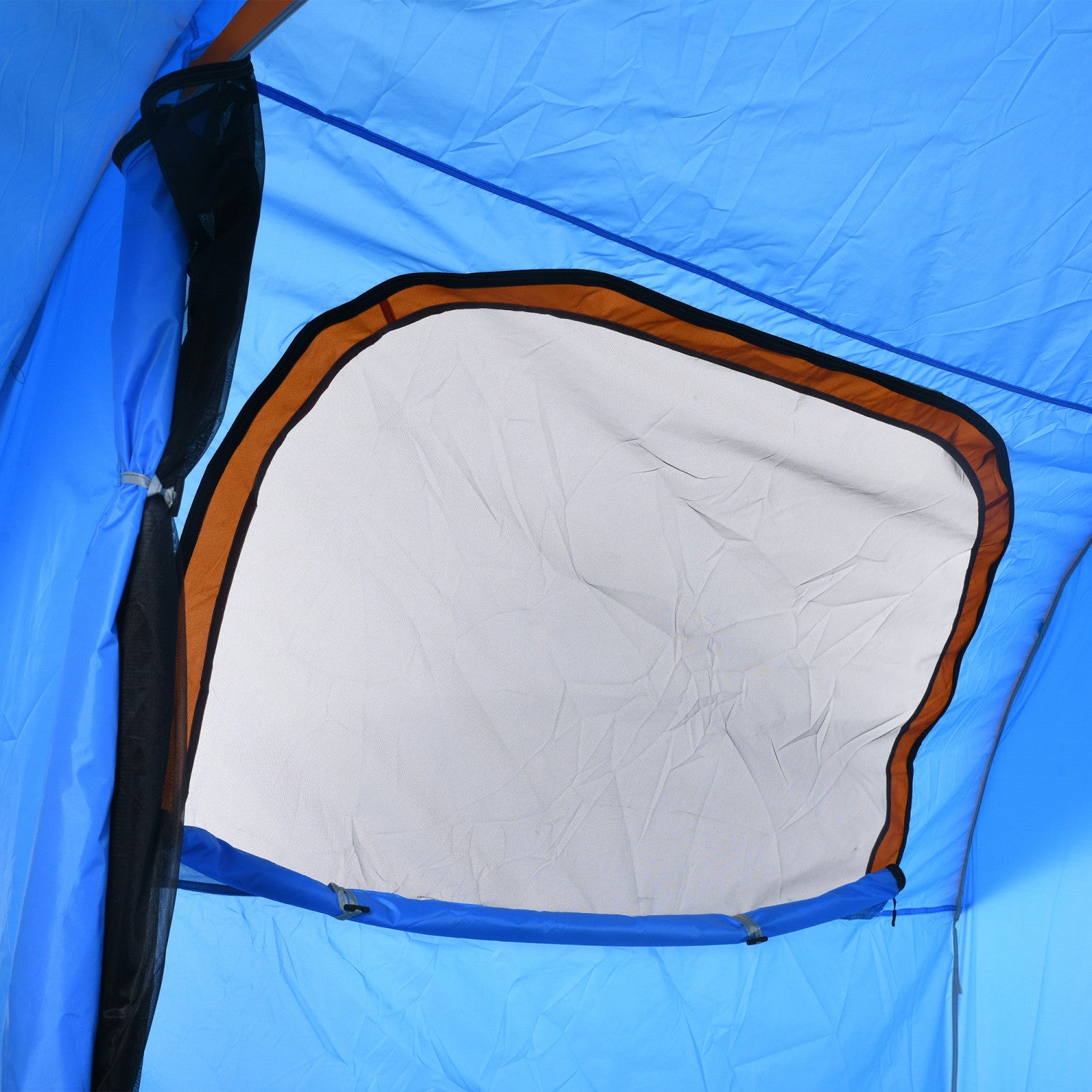 Outsunny Blue and Orange Car Camping Tent with 3 Doors and 2000mm Waterproofing