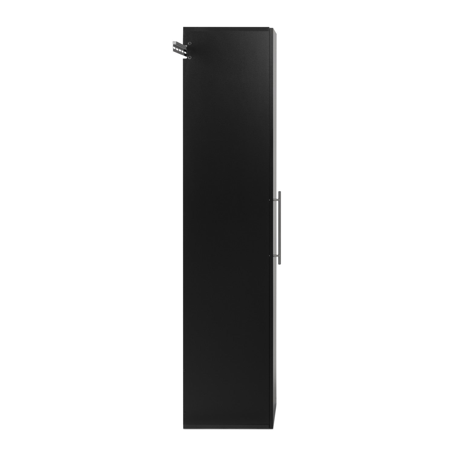 15-Inch Narrow Black Storage Cabinet by Hangups - Ideal for Compact Spaces