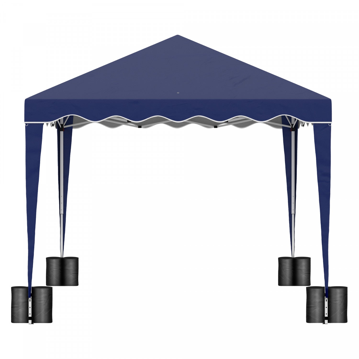Outsunny 10' X 10' Blue Pop Up Canopy Tent with Carry Bag
