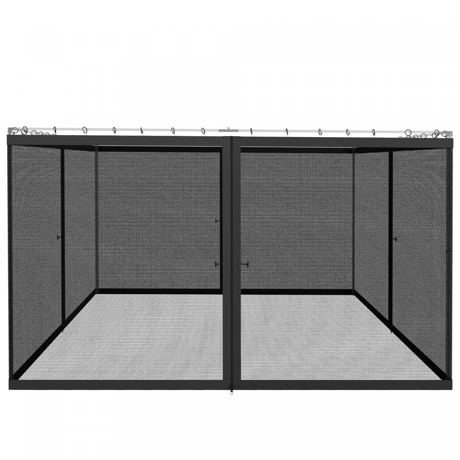 Outsunny 12' X 12' Gazebo Mosquito Netting Screen Wall Replacement