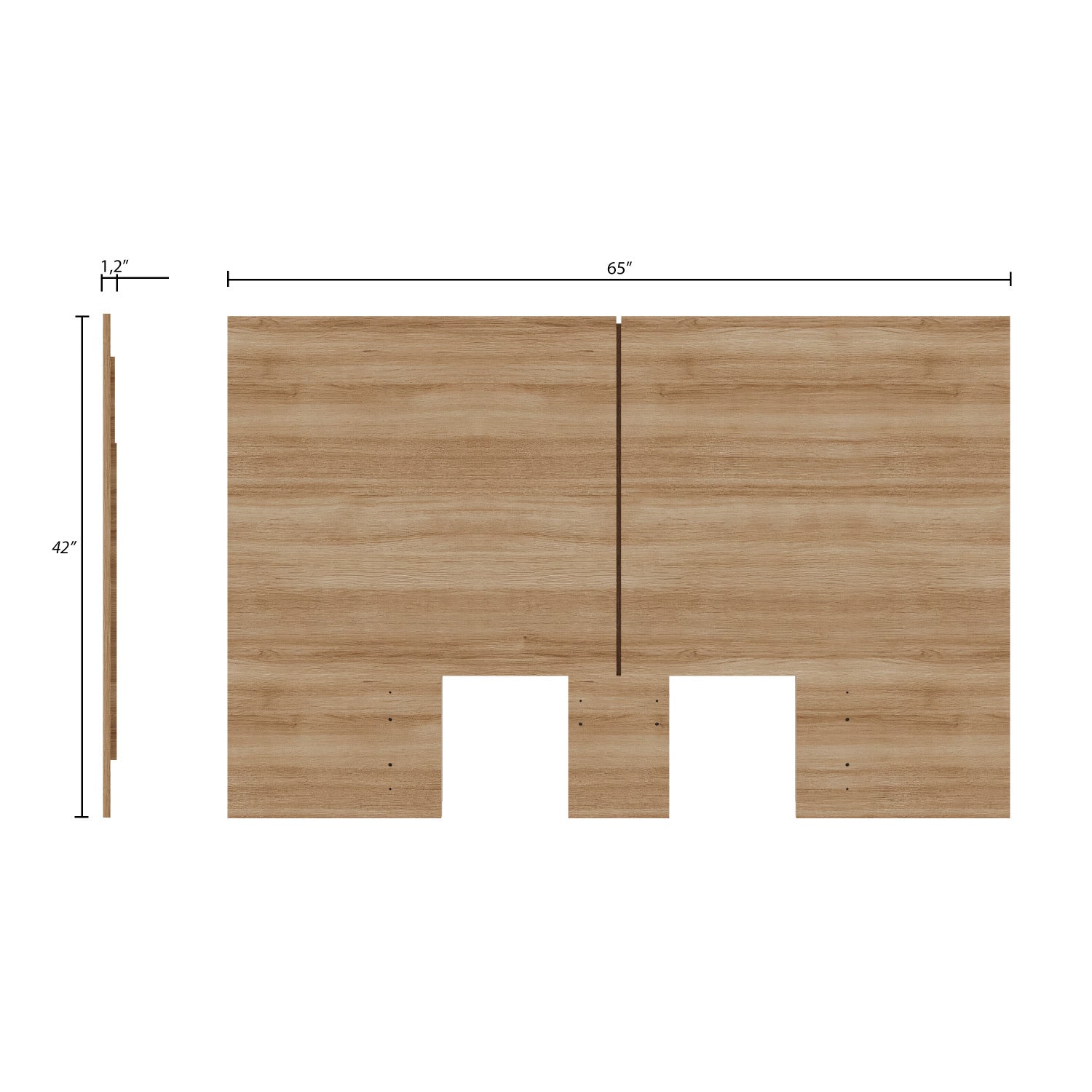 Nordika James Full Headboard in Brown Oak - A Stylish Bedroom Addition