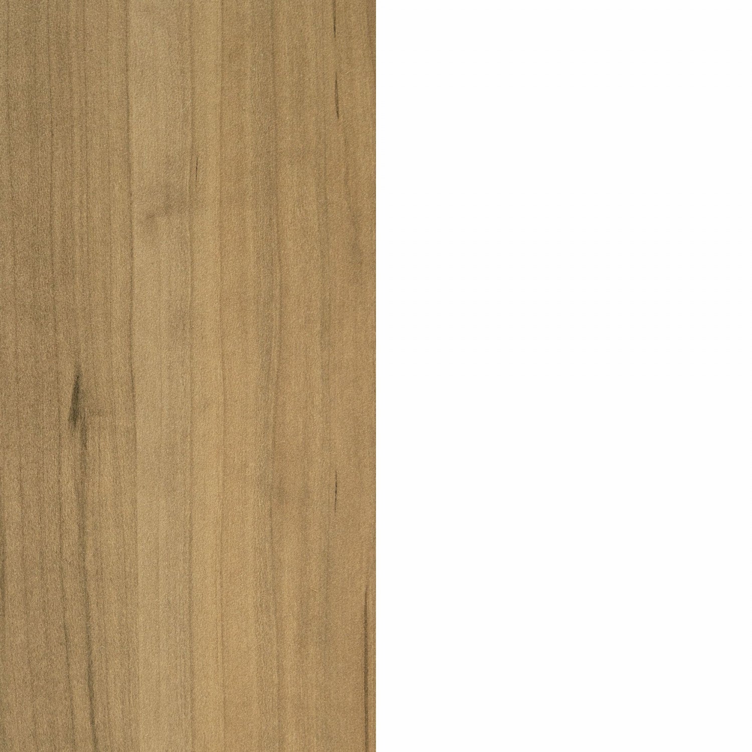 White & Maple Nutmeg Toscano 3-Drawer Kitchen Island with Door