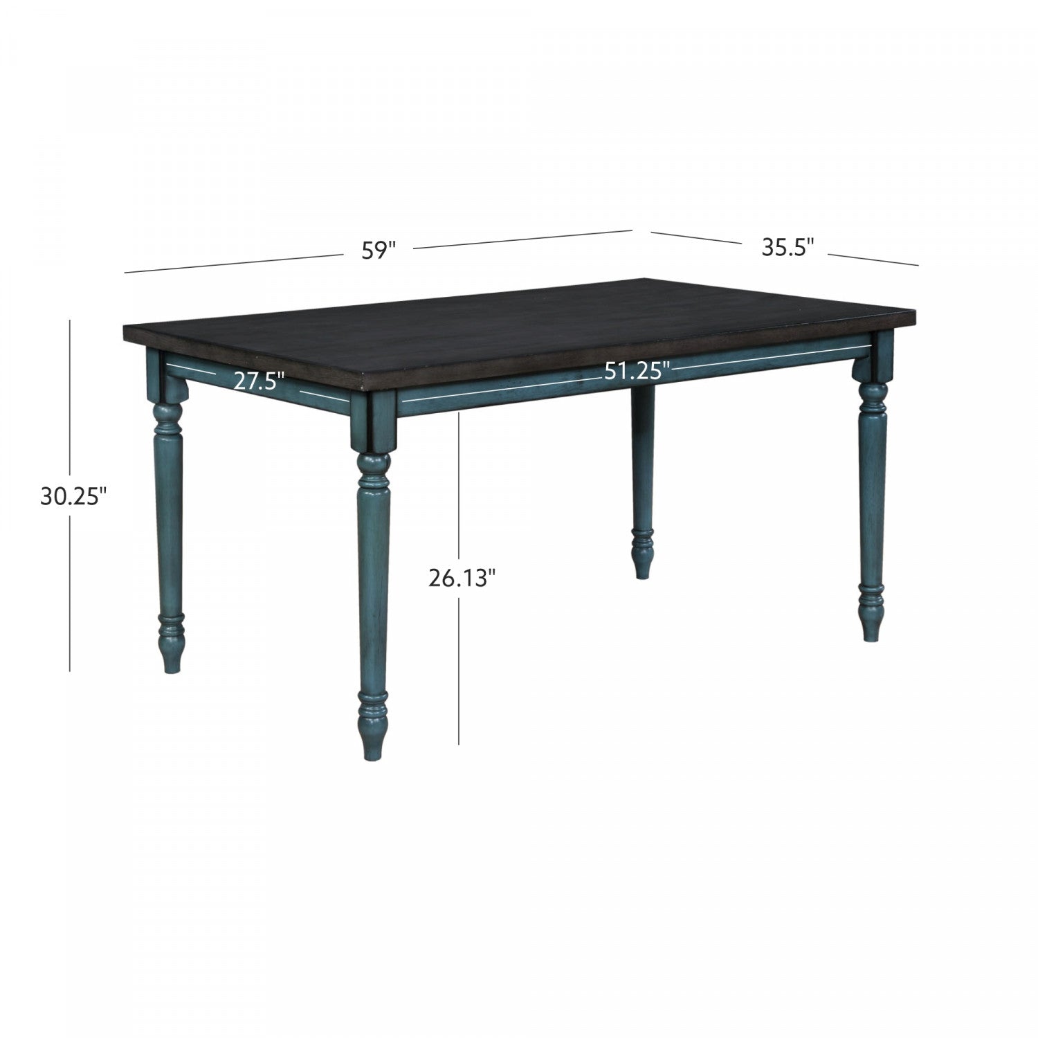 Teal Willow Dining Table - Transform Your Dining Space